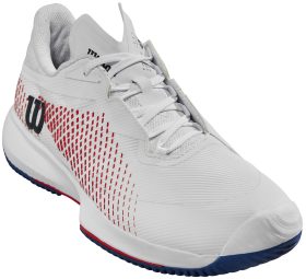 Wilson Men's Kaos Swift 1.5 Tennis Shoes (White/Déjà Vu Blue/Wilson Red)