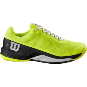 Wilson Men's Rush Pro 4.0 Tennis Shoes (Safety Yellow/Black/White)