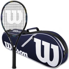 Wilson US Open BLX Tennis Racquet Bundled w an Advantage II Tennis Bag (Navy)