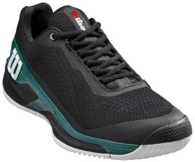 Wilson Women's Rush Pro 4.0 BLA Tennis Shoes (Black/Black/Deep Teal)