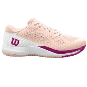 Wilson Women's Rush Pro ACE Tennis Shoes (Scallop Shell/White/Baton Rouge)