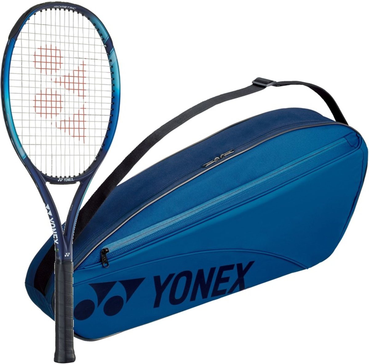 Yonex EZone Ace 7th Gen Tennis Racquet + 3pk Bag (Sky Blue)