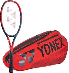 Yonex VCore Ace 7th Gen Tennis Racquet + 3pk Bag (Red)