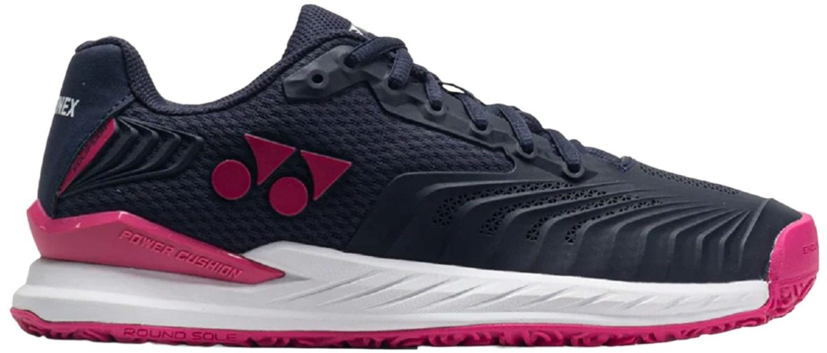 Yonex Women's Power Cushion Eclipsion 4 Clay Court Tennis Shoes (Navy/Pink)