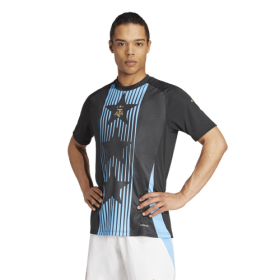 adidas Mens adidas Argentina Pre-Match Short-Sleeve Jersey - Mens Black/Blue Burst Size L