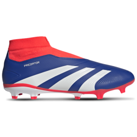 adidas Mens adidas Predator League Laceless FG - Mens Soccer Shoes Lucid Blue/White/Solar Red Size 7.5