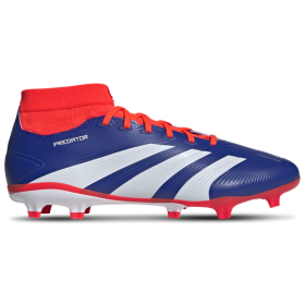 adidas Mens adidas Predator League Sock FG - Mens Soccer Shoes Lucid Blue/White/Solar Red Size 7.5
