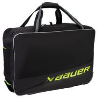 Bauer Core Wheeled Youth Hockey Equipment Bag - 2024 Model in Black/Green