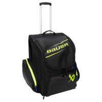 Bauer Elite Wheeled Backpack Junior Hockey Equipment Bag - 2024 Model in Black/Green