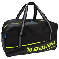 Bauer Premium Wheeled Junior Hockey Equipment Bag - 2024 Model in Black/Yellow