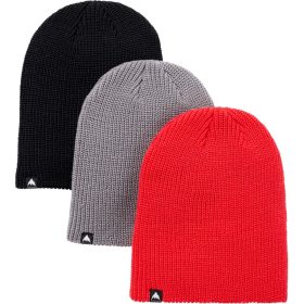 Burton Recycled DND Beanie - 3-Pack - Kids' True Black/Sharkskin/Tomato, One Size