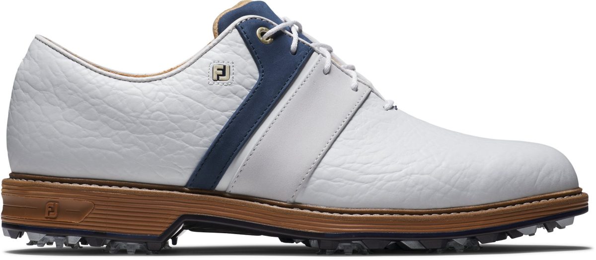 FootJoy Dryjoys Premiere Series Packard LX Golf Shoes 2024 - White/Navy - 7 - M