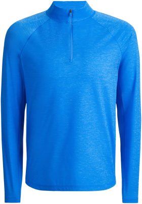 G/FORE Tech Melange Raglan Quarter Zip Men's Golf Pullover - Blue, Size: Small