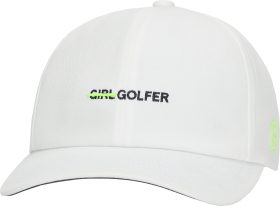 G/FORE Womens Golfer Cotton Twill Relaxed Fit Snapback Golf Hat - White