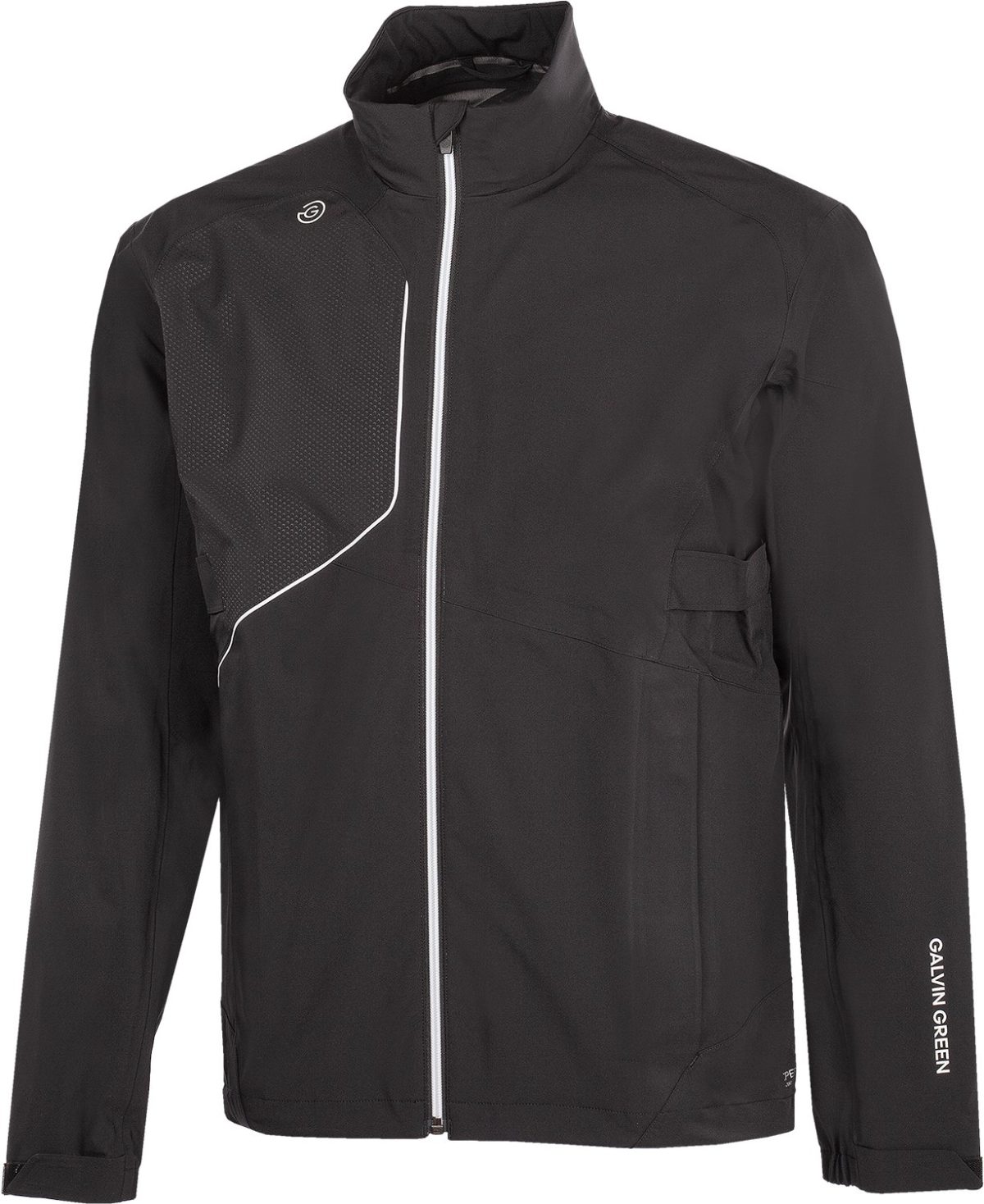 Galvin Green Ames Men's Golf Rain Jacket - Black, Size: Small