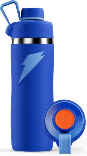 Gatorade Overtime 22 oz. Stainless Steel Bottle with Screw Cap, Blue