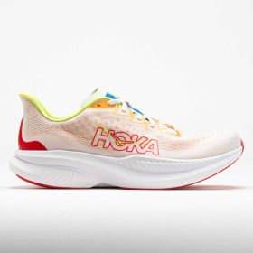 HOKA Mach 6 Men's Running Shoes White/Solar Flare