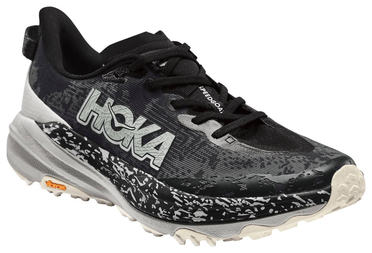 Hoka Speedgoat 6 Trail Running Shoes for Men - Black/Stardust - 10M