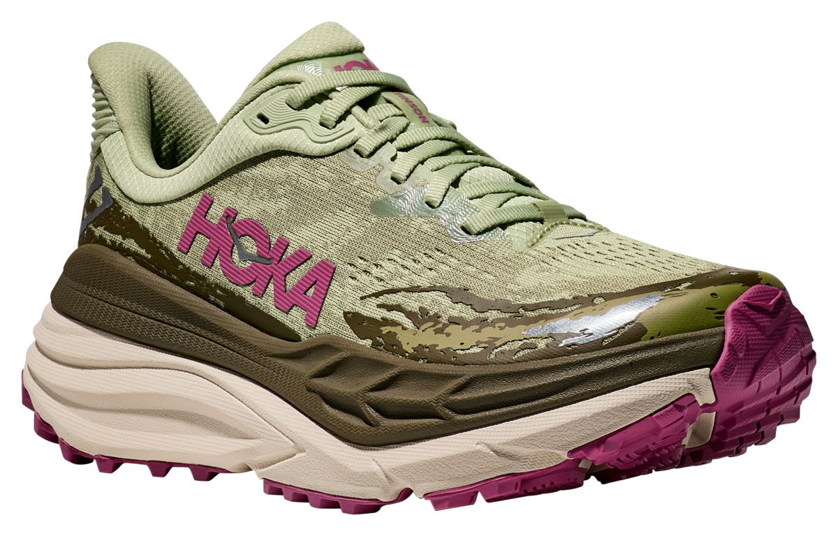 Hoka Stinson ATR 7 Running Shoes for Ladies - Seed Green/Beet Root - 7.5M