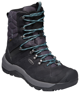 KEEN Revel IV Polar High Insulated Waterproof Hiking Boots for Ladies - Black/North Atlantic - 6.5M