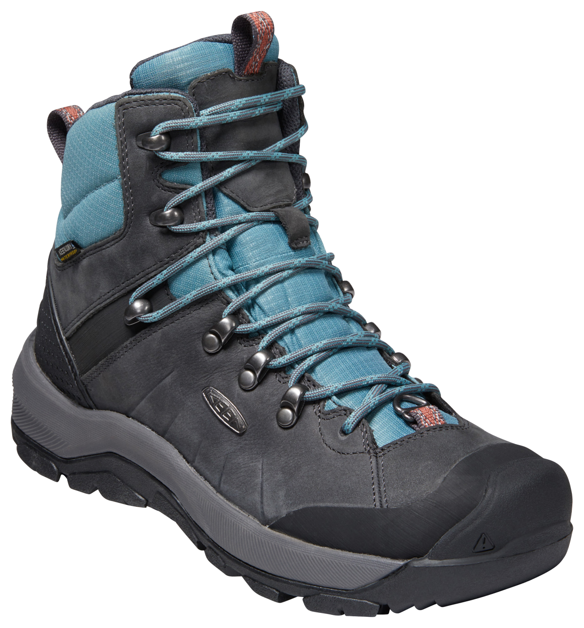 KEEN Revel IV Polar Insulated Waterproof Hiking Boots for Ladies - Magnet/North Atlantic - 6.5M