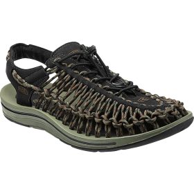 KEEN Uneek Sandal - Men's Black/Burnt Olive, 7.5