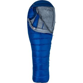 Marmot Micron 15 Sleeping Bag: 15F Down Surf/Arctic Navy, Reg/Left Zip