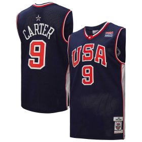 Men's Mitchell & Ness Vince Carter Navy USA Basketball 2000 Authentic Jersey