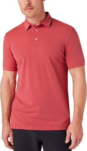 Mizzen+Main Copa Men's Golf Polo - Red Clay Solid - Red, Size: Small - Classic