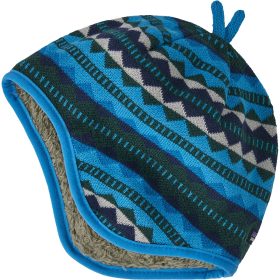 Patagonia Baby Reversible Beanie - Infants' Diamond Stripe: Vessel Blue, 12M