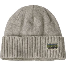 Patagonia Brodeo Beanie - Men's OG Legacy Label: Crisp Grey, One Size