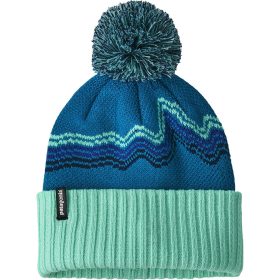 Patagonia Powder Town Pom Beanie - Kids' Ridge Rise: Belay Blue, One Size