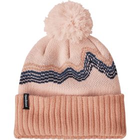 Patagonia Powder Town Pom Beanie - Kids' Ridge Rise: Mallow Pink, One Size