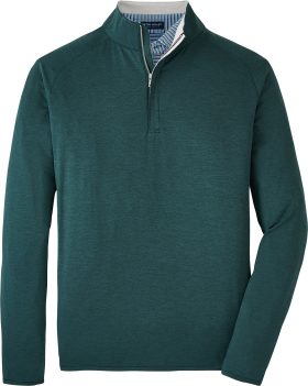 Peter Millar Stealth Performance Quarter-Zip Men's Golf Pullover 2024 - Green, Size: Small