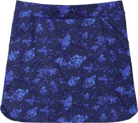 Peter Millar Womens Ginko Print Alice Petal Hem Golf Skort - Blue, Size: X-Small