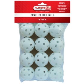 Players Aid Practice Golf Balls- 12 pack - White