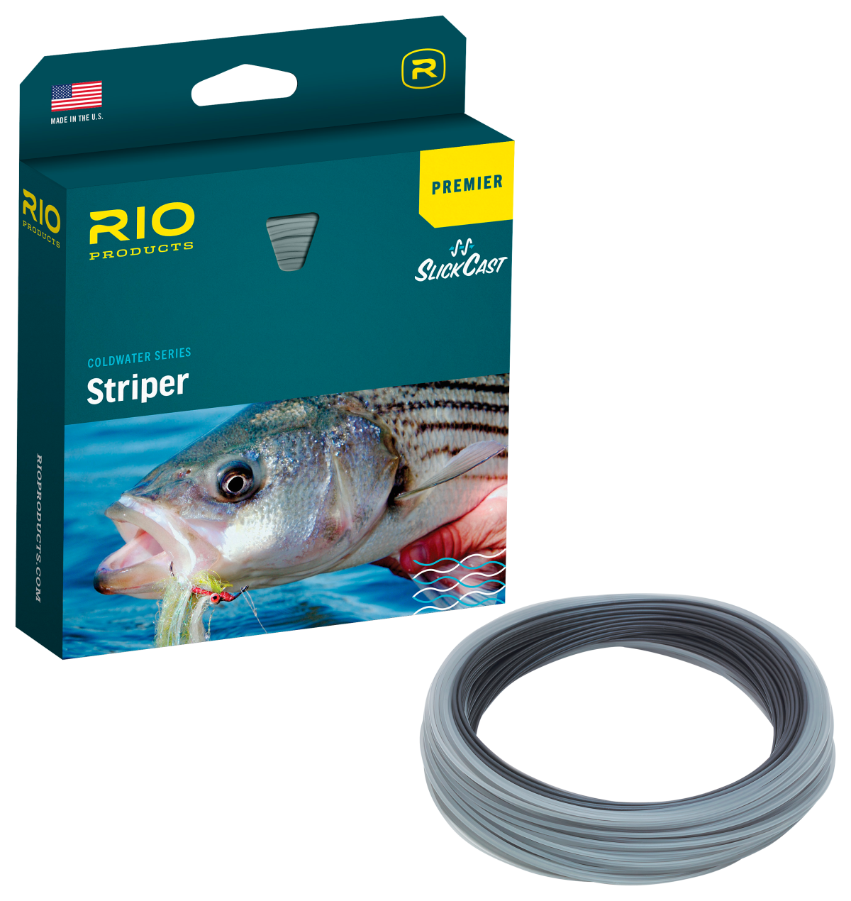 RIO Premier Striper Fly Line - Black/Gray - 250 grain