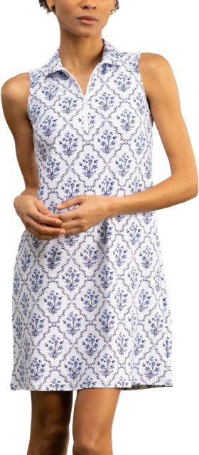 Smith & Quinn Womens Katherine Sleeveless Golf Dress - Blue, Size: Medium