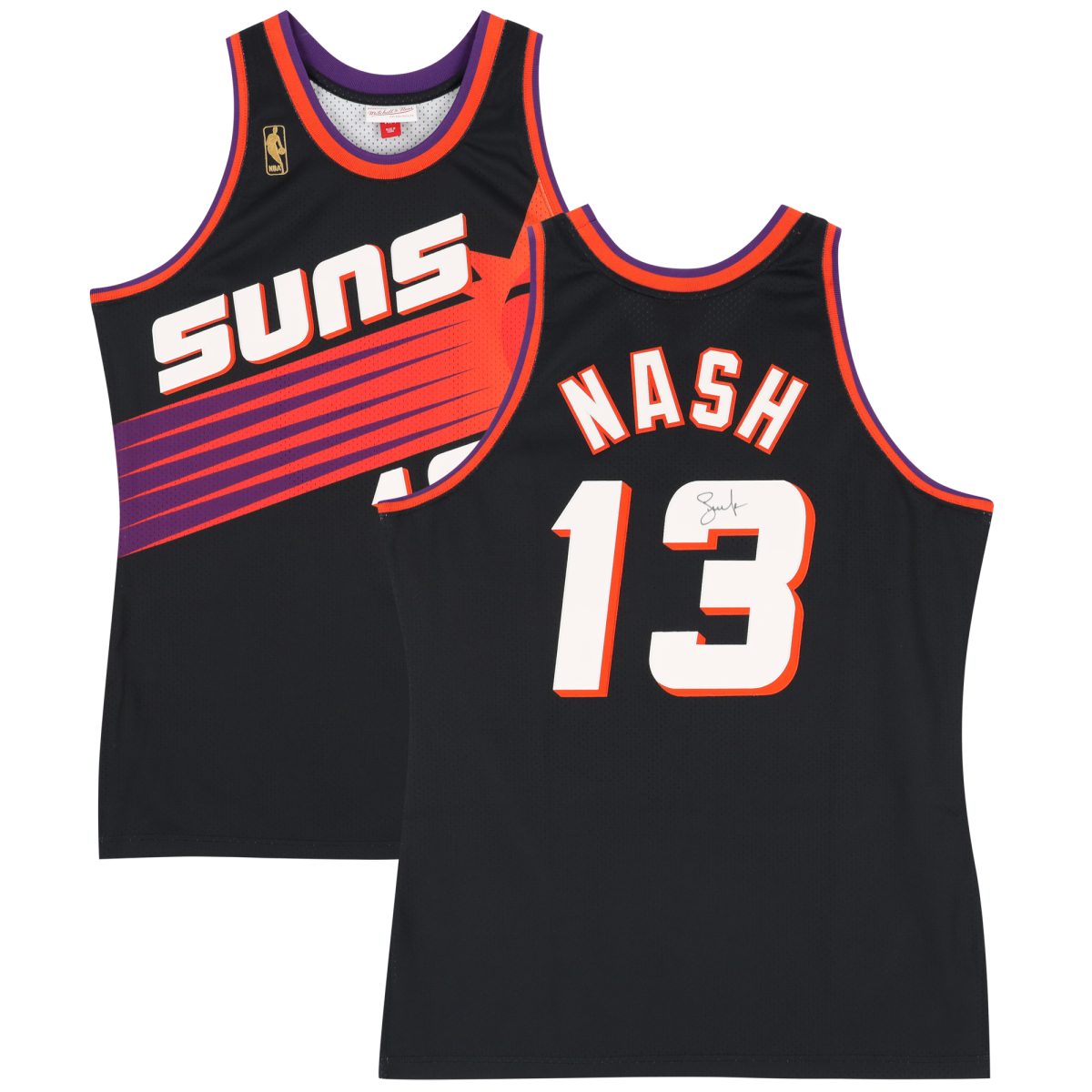 Steve Nash Phoenix Suns Autographed Mitchell & Ness Black 1996-97 Authentic Jersey