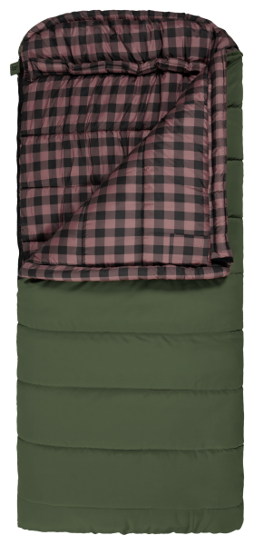 TETON Sports Bridger -35°F Canvas Sleeping Bag - Green/Plum