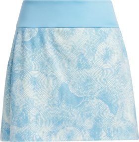 adidas Womens Ultimate365 Printed 16 Inch Golf Skort - Blue, Size: Small