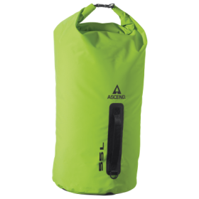 Ascend Heavy-Duty Round-Bottom Dry Bag - Lime Green - 55 Liters