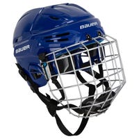 Bauer RE-AKT 55 Hockey Helmet Combo in Blue