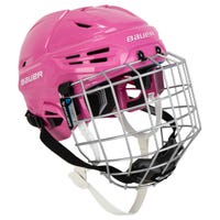 Bauer RE-AKT 55 Hockey Helmet Combo in Pink