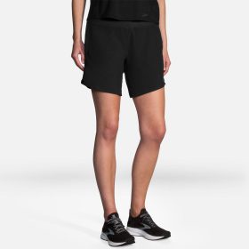 Brooks Chaser 7" Shorts Women's Running Apparel Black