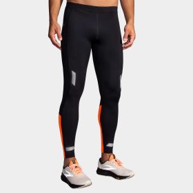 Brooks Run Visible Tight 2.0 Men's Running Apparel Black/Fluoro Flash