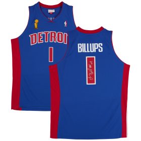 Chauncey Billups Detroit Pistons Autographed Mitchell & Ness Blue 2003-04 Authentic Jersey with "HOF 24" Inscription