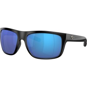 Costa Broadbill 580G Polarized Sunglasses Matte Black Frame/Blue Mirror 580G, One Size