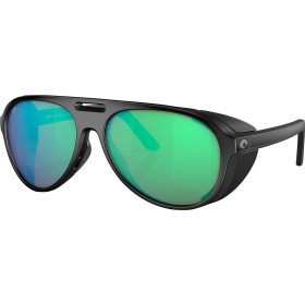 Costa Grand Catalina Polarized Sunglasses Matte Black/Green Mirror 580G, One Size