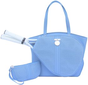 Court Couture Cassanova Perforated Tennis & Pickleball Bag (French Blue)